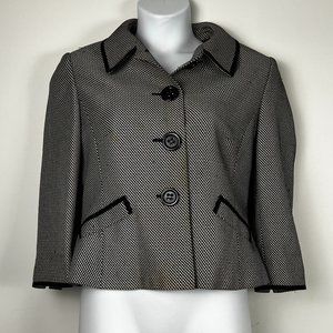 Tahari Arthur S Levine Vintage Black/White Size 14 Blazer